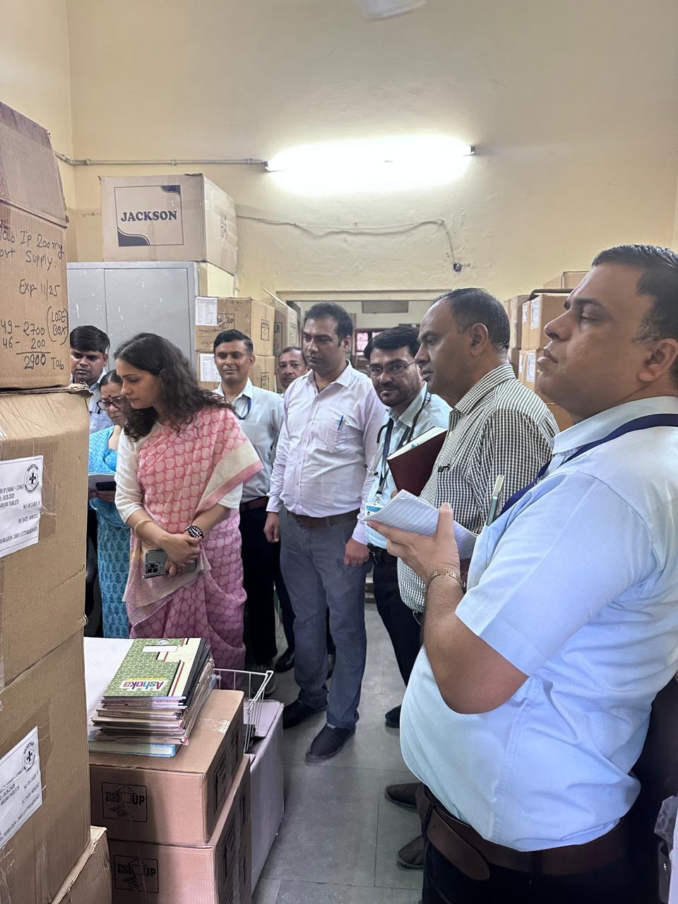 Inspection at Satellite Hospital Sanganer by Neha Giri,MD,RMSCL 24.06.2024